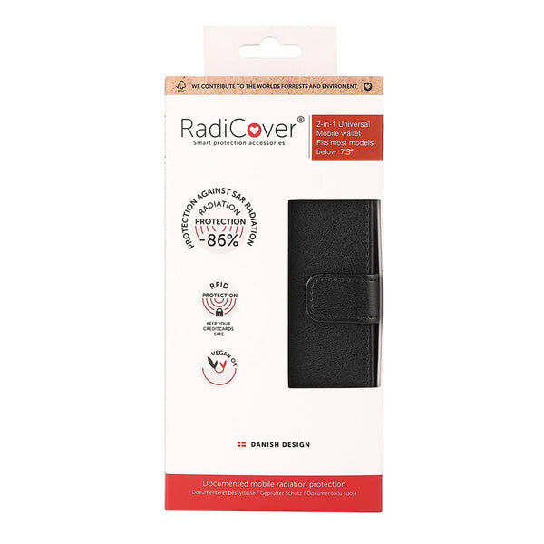 Radicover 587112 mobiltelefon etui 18,5 cm (7.3") Folie Sort