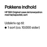 HP 59X Sort 10000 sider Toner CF259X