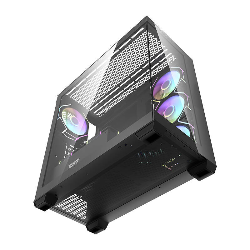 Darkflash DS900 computer case (sort) + 7 ARGB fans