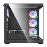 Darkflash DS900 computer case (sort) + 7 ARGB fans