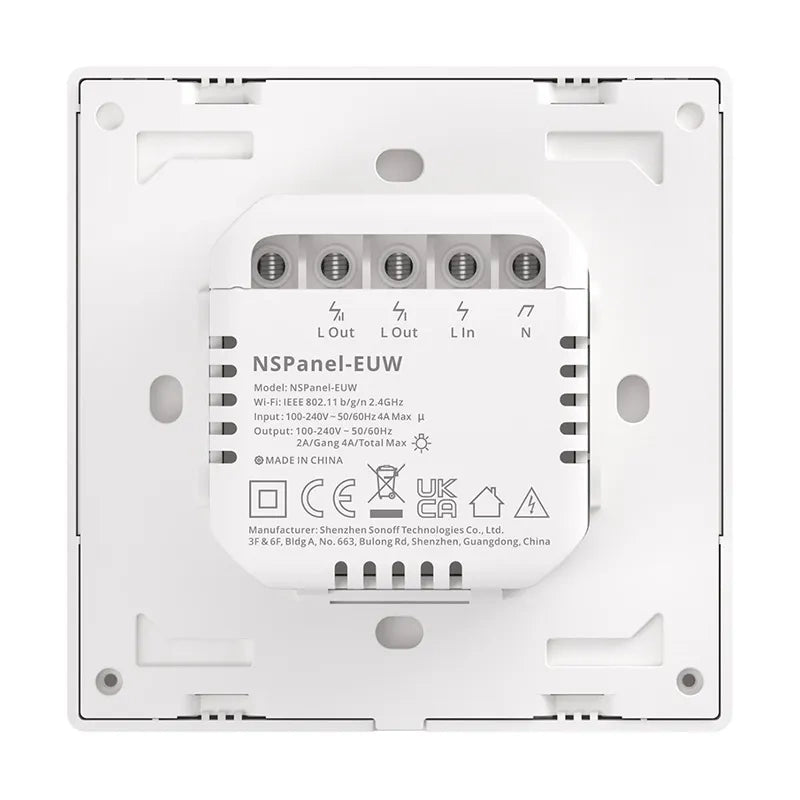 Smart Scene Wall Switch WiFi Sonoff NSPanel (hvid)