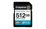 Kingston Technology Canvas Go! Plus SDXC 512GB 200 MB/s