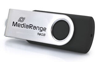 MediaRange MR1951 USB-nøgle 16 GB USB Type-C 3.2 Gen 1 (3.1 Gen 1) Sort, Sølv