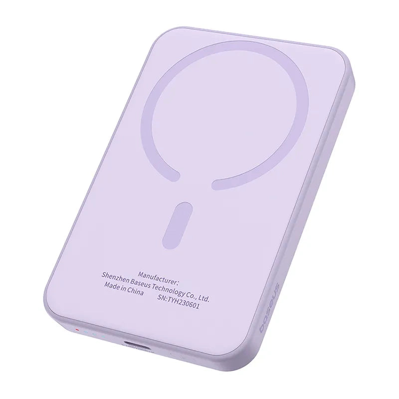 Magnetisk Mini Powerbank Baseus 5000mAh 20W (lila)