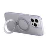 Magnetisk beskyttende telefonfoder med holder Joyroom JR-BP004 til iPhone 15 Pro (gennemsigtig)