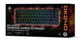 Deltaco Gaming DK240 60% keyboard, semi transparent case bla