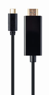 Gembird A-CM-HDMIM-02 videokabel adapter 2 m USB Type-C HDMI Sort
