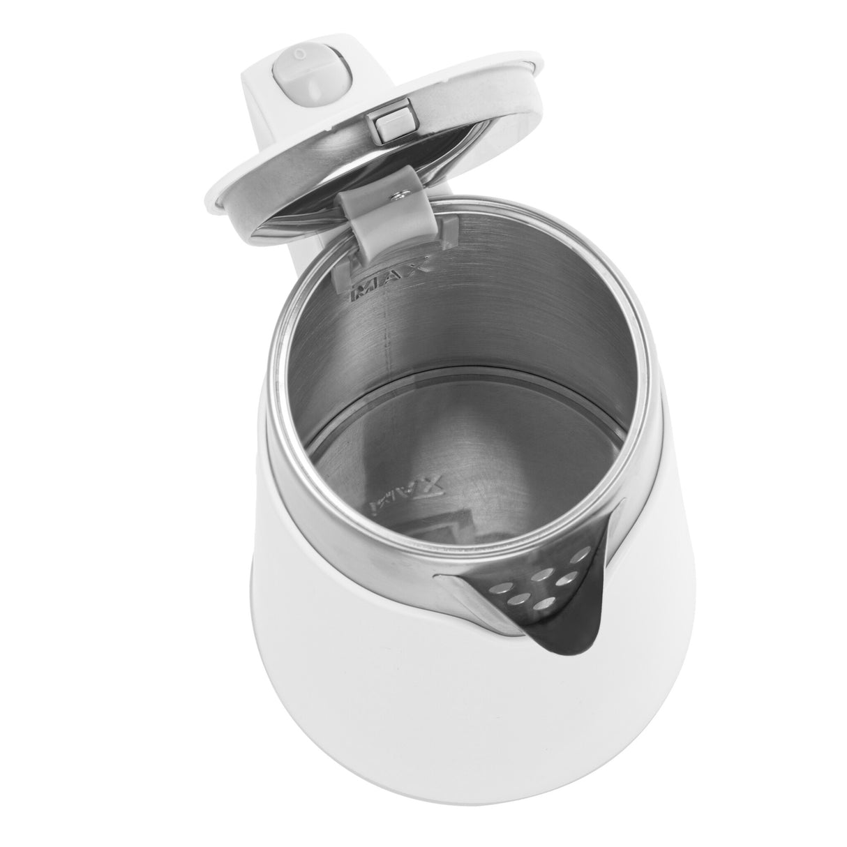 Adler AD 1372W elkedel 0,6 L 800 W Metallic, Hvid