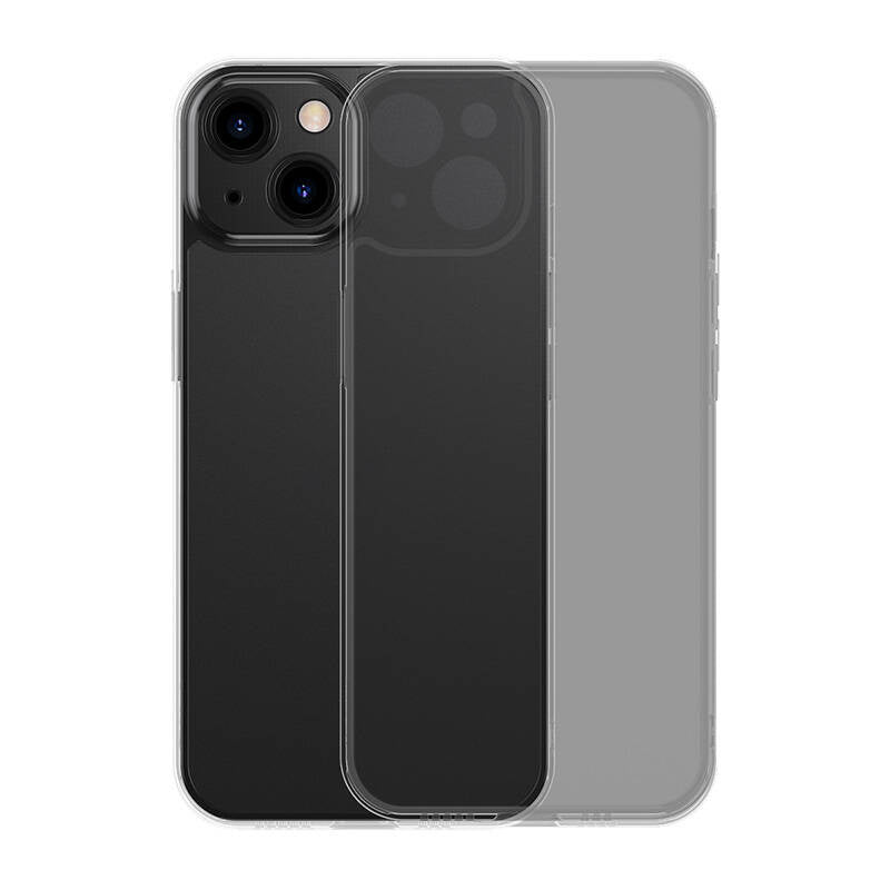 Baseus Frosted Glass Case til iPhone 13 Pro (sort) + hærdet glas