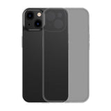 Baseus Frosted Glass Case til iPhone 13 Pro (sort) + hærdet glas