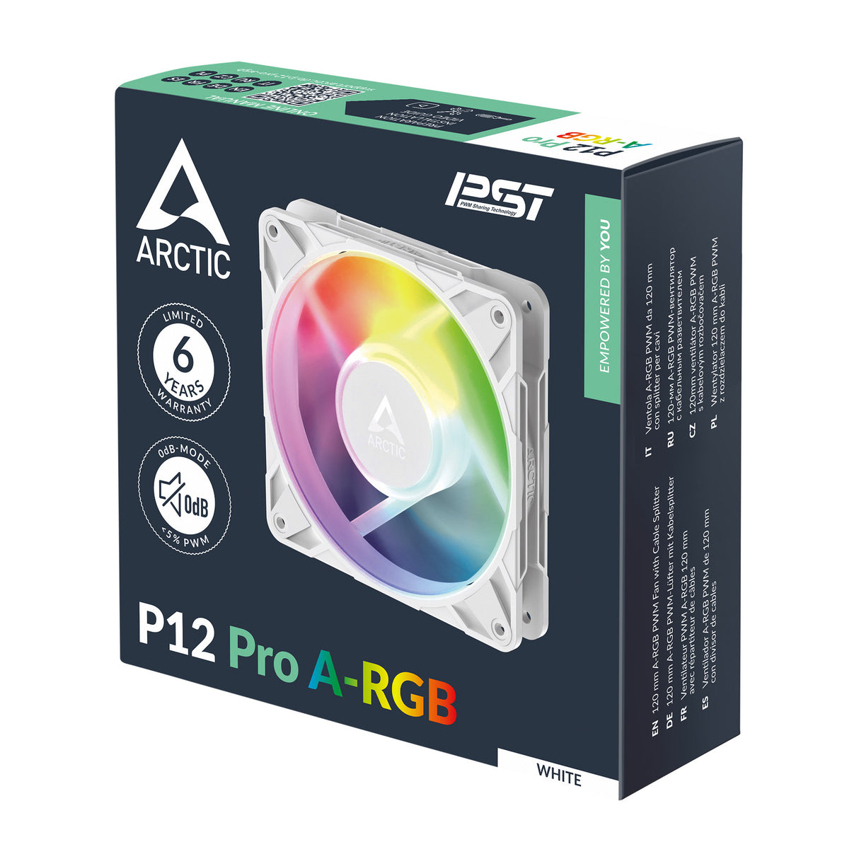 Arctic P12 Pro A-RGB Fan 1-pack 120 mm Hvid