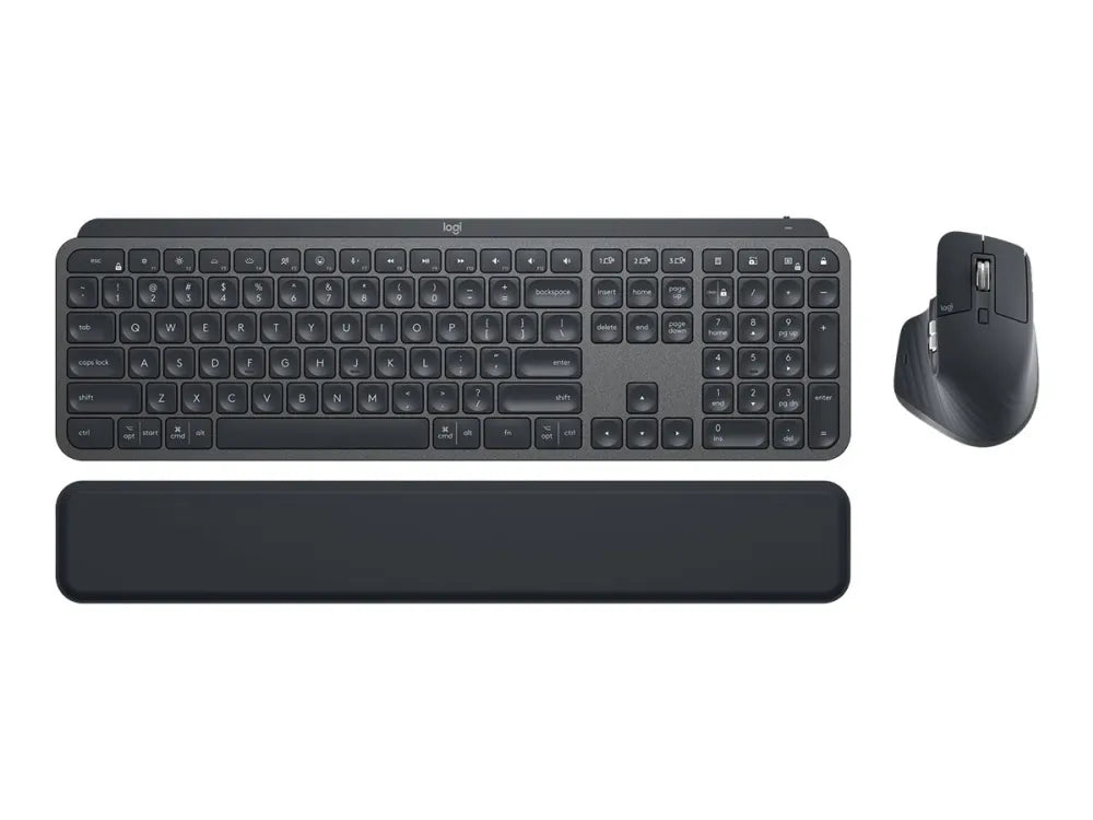 Logitech® | MX Keys Combo for Business - Tastatur og mus-sæt - bagbelyst - trådløs - Bluetooth LE - QWERTY - Pan Nordic - grafit