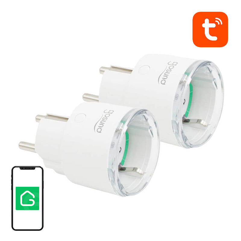 Smart plug WiFi Gosund SP111 3680W 16A, Tuya 2-pakke