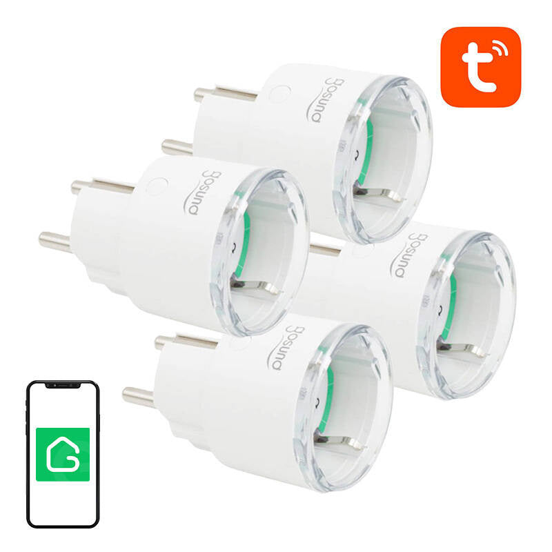 Smart plug WiFi Gosund SP111 3680W 16A, Tuya 4-pakke
