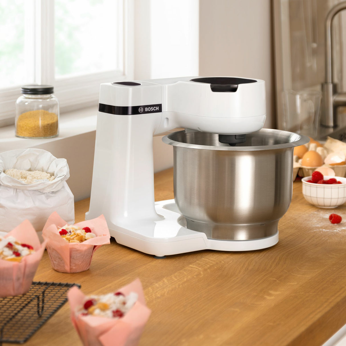 Bosch MUM Serie 2 MUMS2EW00 Køkkenmaskine 3.8liter 700W Hvid