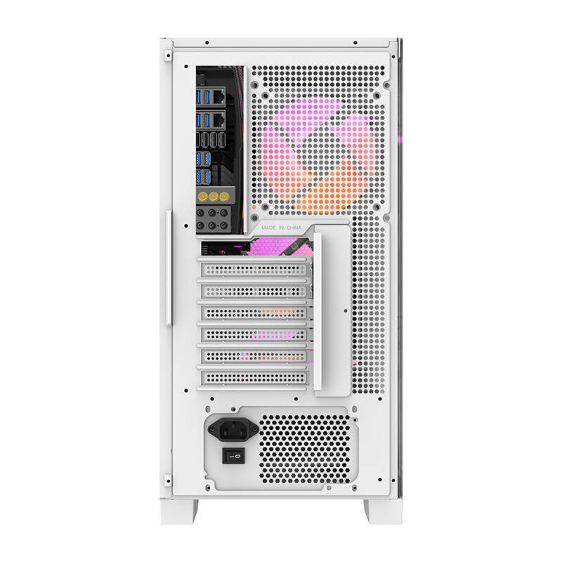 Darkflash DRX70 MESH computer case (hvid) + 4 RGB fans