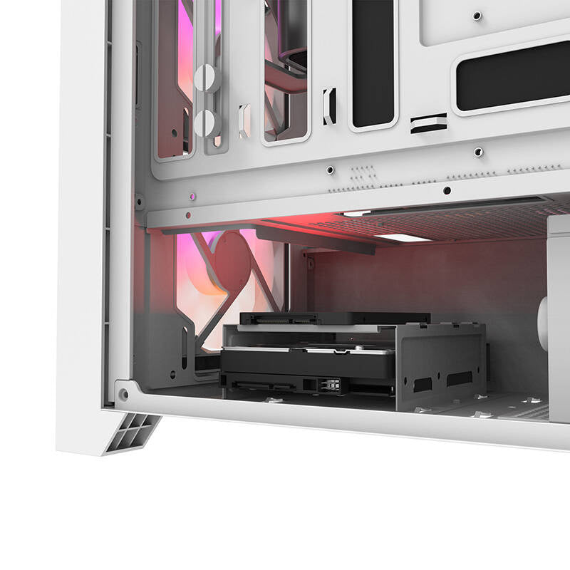 Darkflash DRX70 MESH computer case (hvid) + 4 RGB fans