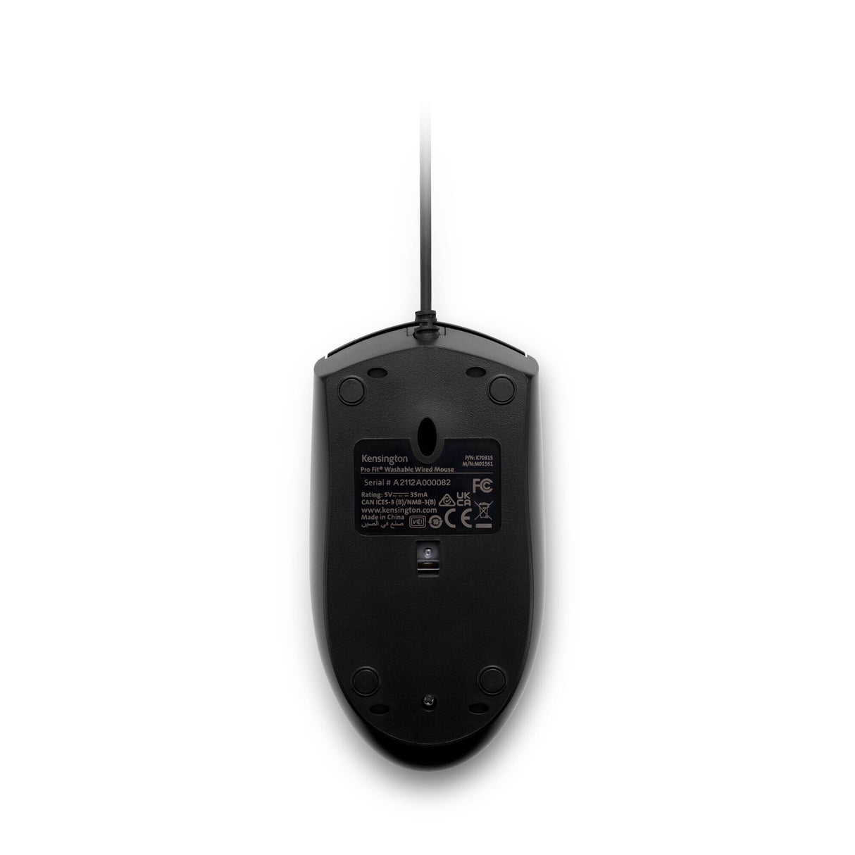 Kensington Pro Fit Wired Vaskbar Mouse
