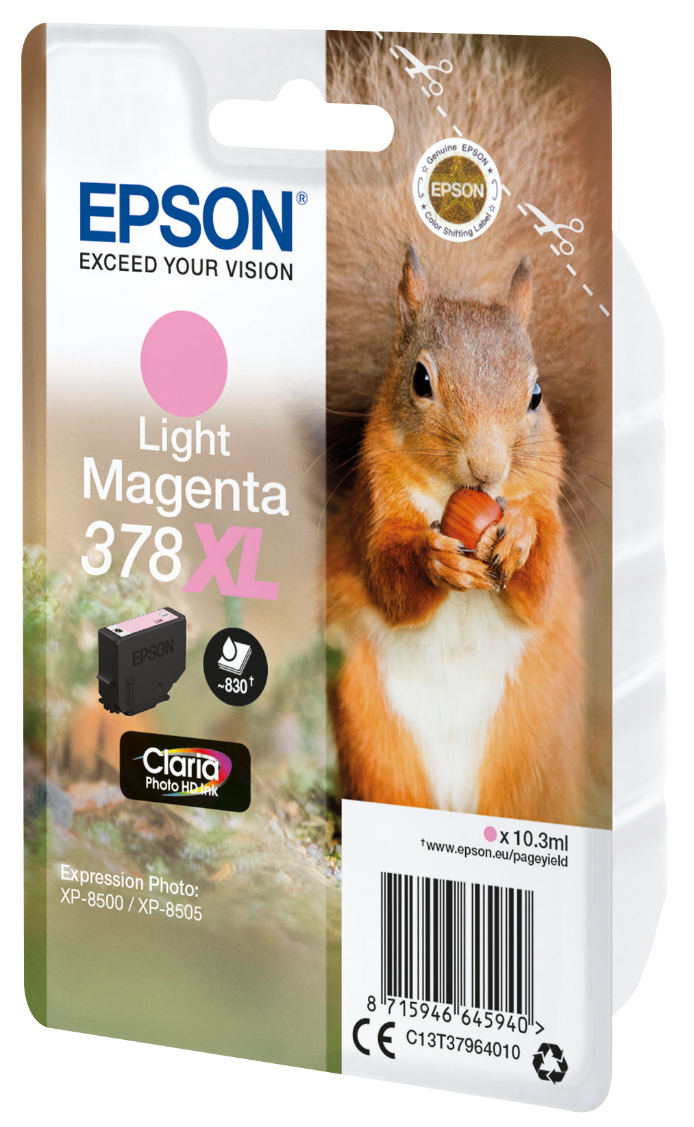 Epson Squirrel 378XL blækpatron 1 stk Original Højt (XL) udbytte Lys magenta