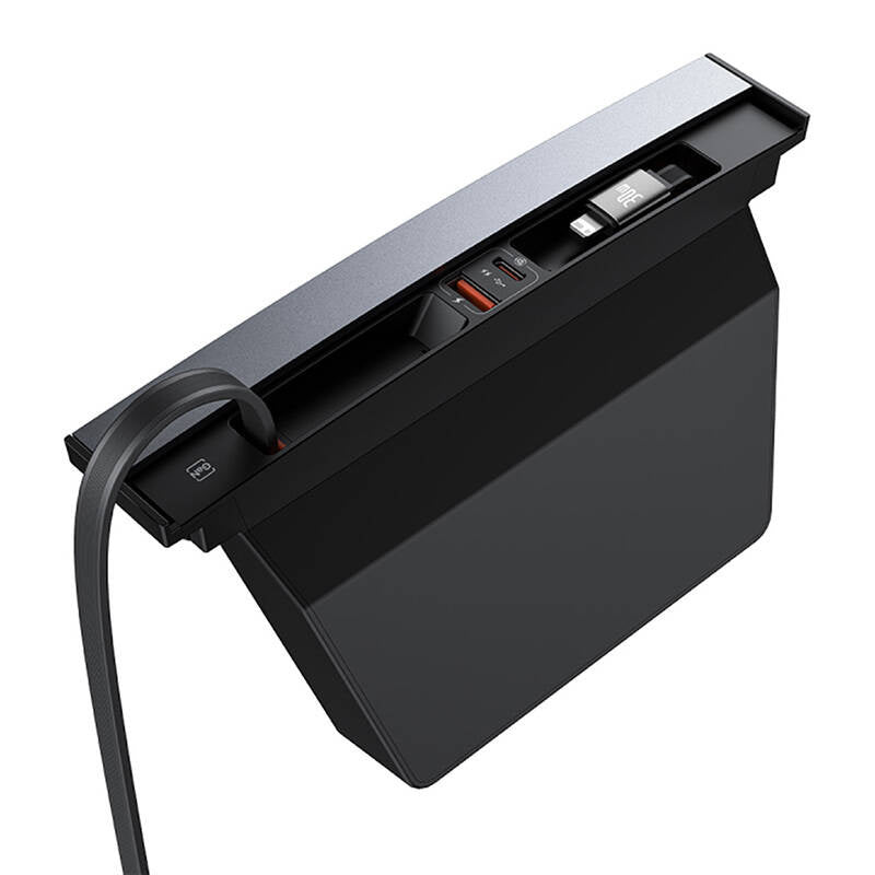 Base Hubus T-Space med USB-C til lynkabler til Tesla Cars (sort)