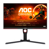 AOC G3 Q27G3XMN/BK computerskærm 68,6 cm (27") 2560 x 1440 pixel 2K Ultra HD LED Sort