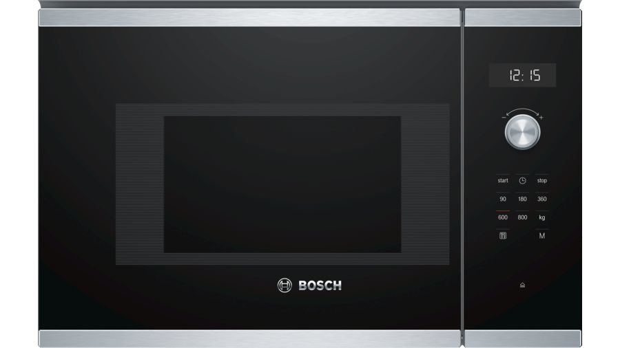 Bosch Serie 6 BFL524MS0 mikrobølgeovn Sort, Rustfrit stål Solo mikroovn Indbygget 20 L 800 W