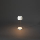 Konstsmide Lille mini hvid bordlampe portable