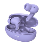 Trust Yavi Headset True Wireless Stereo (TWS) I ørerne Opkald/musik USB Type-C Bluetooth Lilla