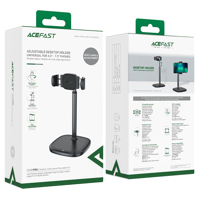 ACEFAST E12 Passiv holder Mobiltelefon/Smartphone Sort