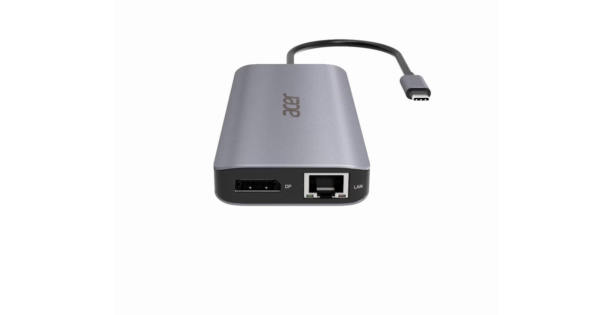 Acer 12-in-1 Type-C Dongle Ledningsført USB 3.2 Gen 1 (3.1 Gen 1) Type-C Sølv