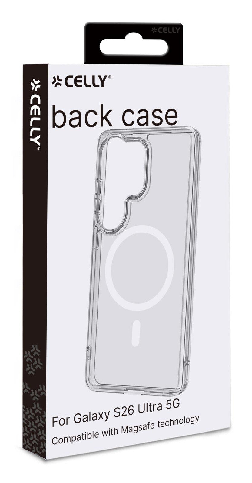 Celly GELSKINMAG mobiltelefon etui 17,5 cm (6.9") Cover Transparent
