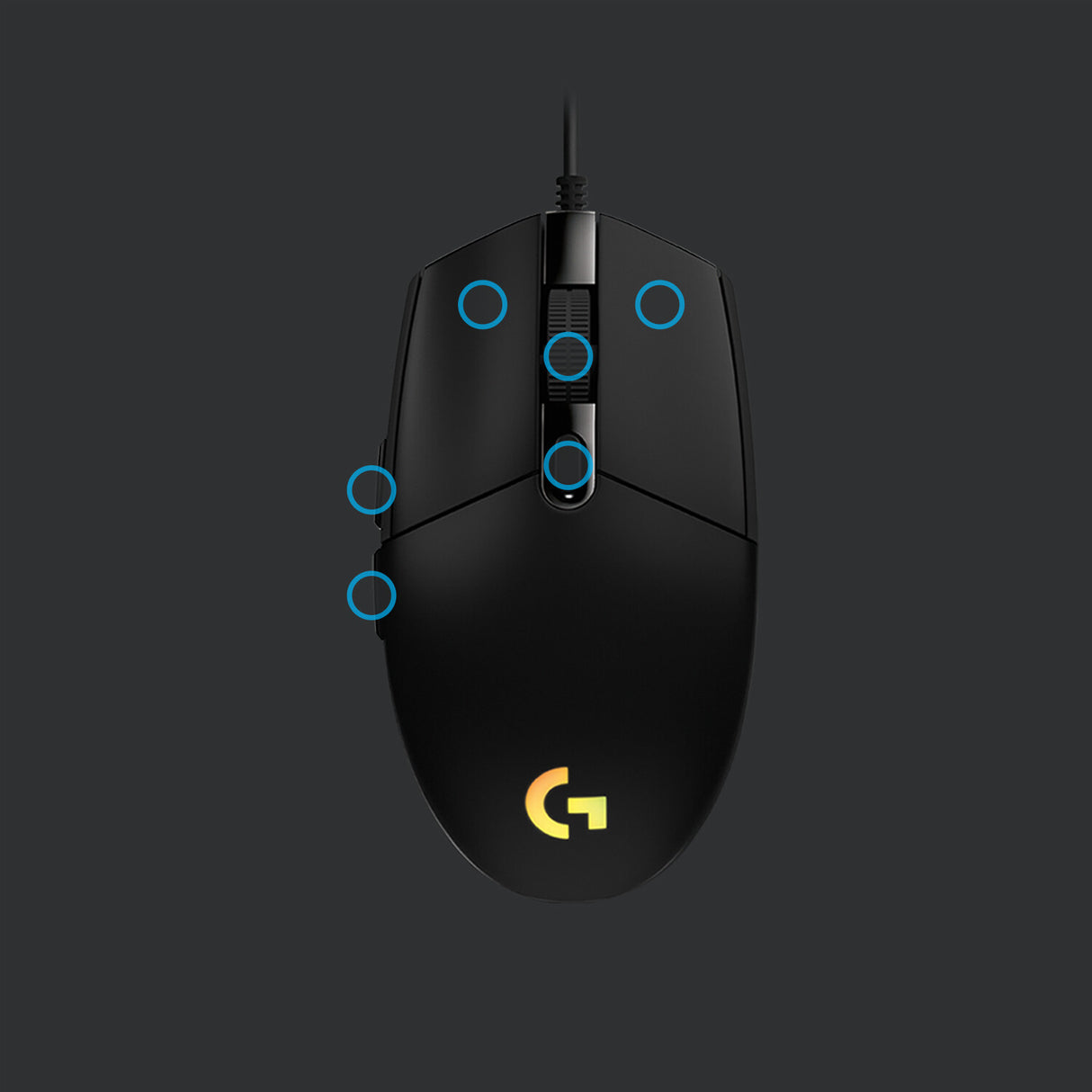 Logitech G 910-005796 mus Spil Højre hånd USB Type-A 8000 dpi