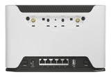 Mikrotik Chateau LTE12 trådløs router Gigabit Ethernet Dual-band (2,4 GHz / 5 GHz) 4G Sort, Hvid