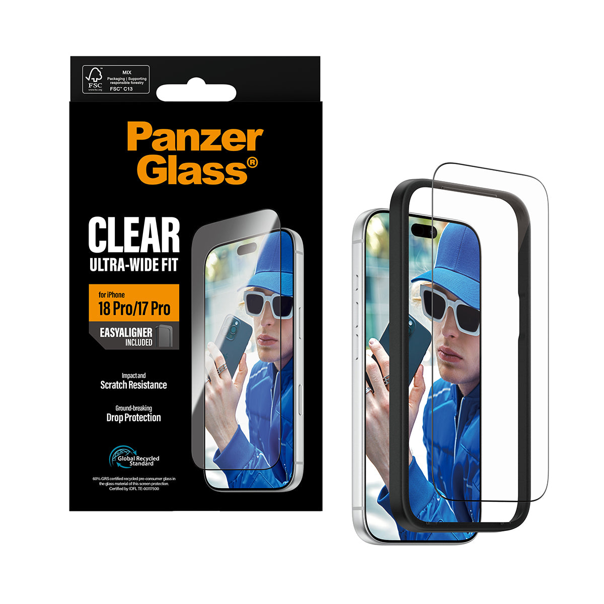 PanzerGlass Clear Ultra-Wide Skærmbeskytter til iPhone 18 Pro