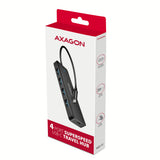 Axagon HUE-C1C interface hub USB 3.2 Gen 1 (3.1 Gen 1) Type-C 5000 Mbit/s Sort