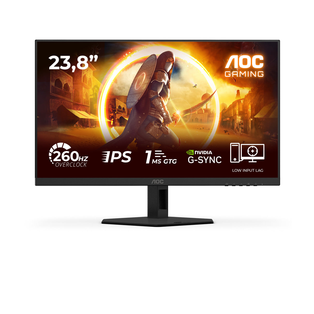 AOC G4 24G4ZRE computerskærm 60,5 cm (23.8") 1920 x 1080 pixel Fuld HD LED Sort, Rød