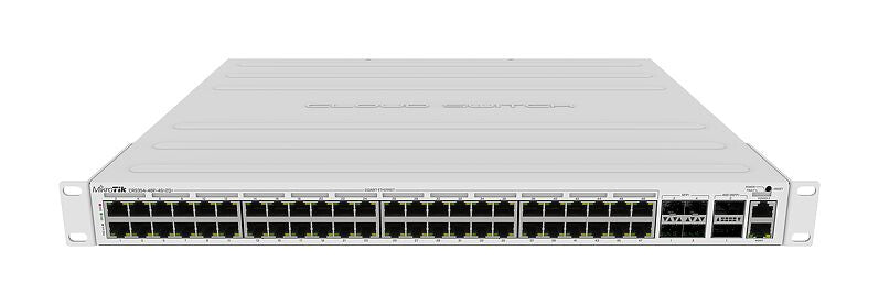 Mikrotik CRS354-48P-4S+2Q+RM netværksswitch Administreret L3 Gigabit Ethernet (10/100/1000) Strøm over Ethernet (PoE) 1U