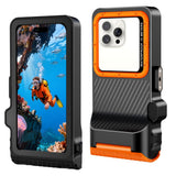 Tech Protect Ipx8 Pro Universal Vandtæt Dykkeretuis Sort/Orange