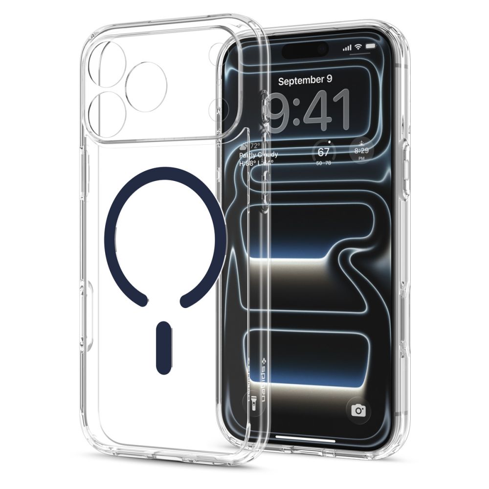 Spigen Ultra Hybrid Magsafe Iphone 17 Pro Max / 18 Pro Max Klar/Dyb Blå