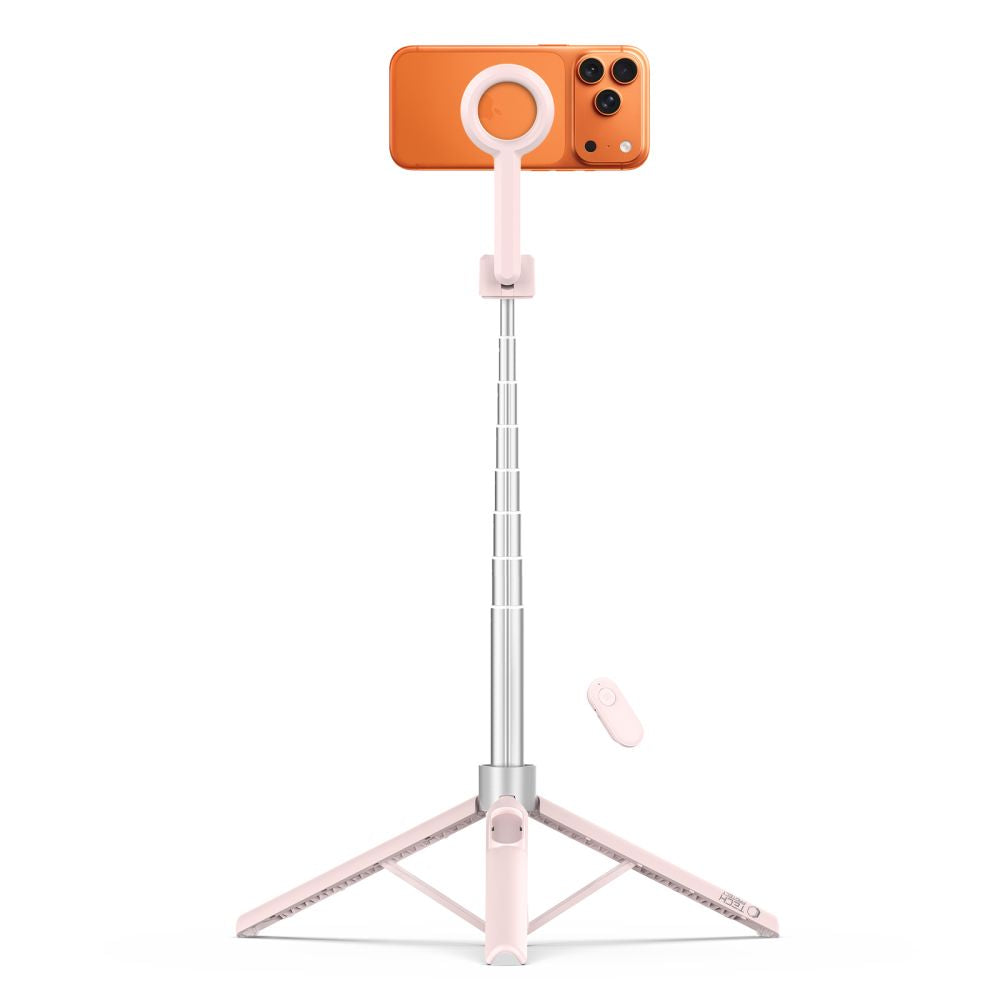 Tech Protect L10 S Magsafe Bluetooth Selfie Stick Stativ Lyserød/Grå