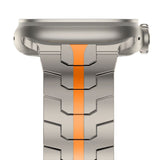 Tech Protect Stainless Line Til Apple Watch 8 / 9 / 10 / 11 / Se / Ultra (44 / 45 / 46 / 49 Mm) Titanium/Orange