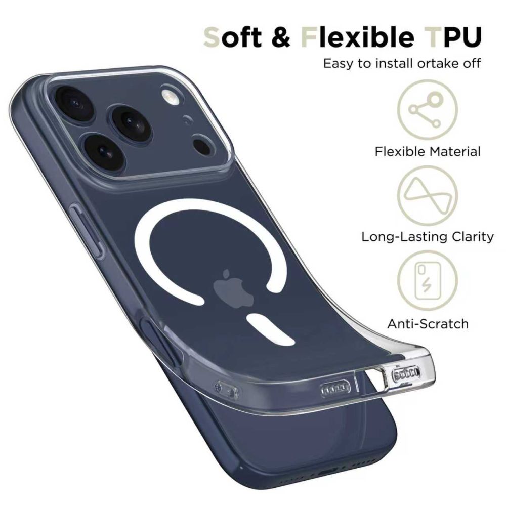 Tech Protect Flexair Magsafe Iphone 17 Pro Klar