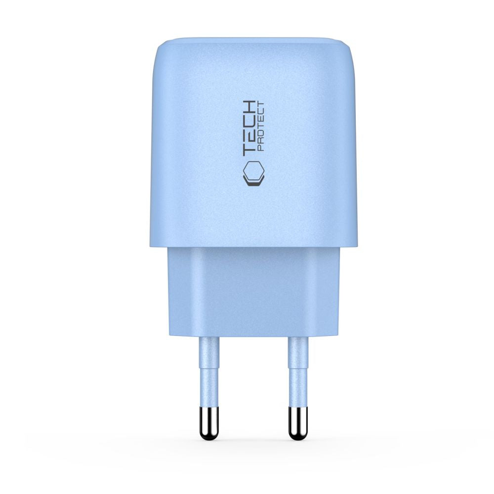 Tech Protect Nca20 2 Port Netværksopladder Pd 20 W / Qc3.0 Babyblå