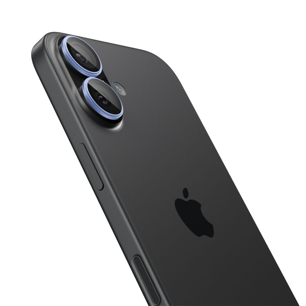 Kamera Beskyttelse Spigen Optik Pro Glas.Tr ”Ez Fit” Camera Protector 2 Pack Iphone 16 / 16 Plus / 17 Blå