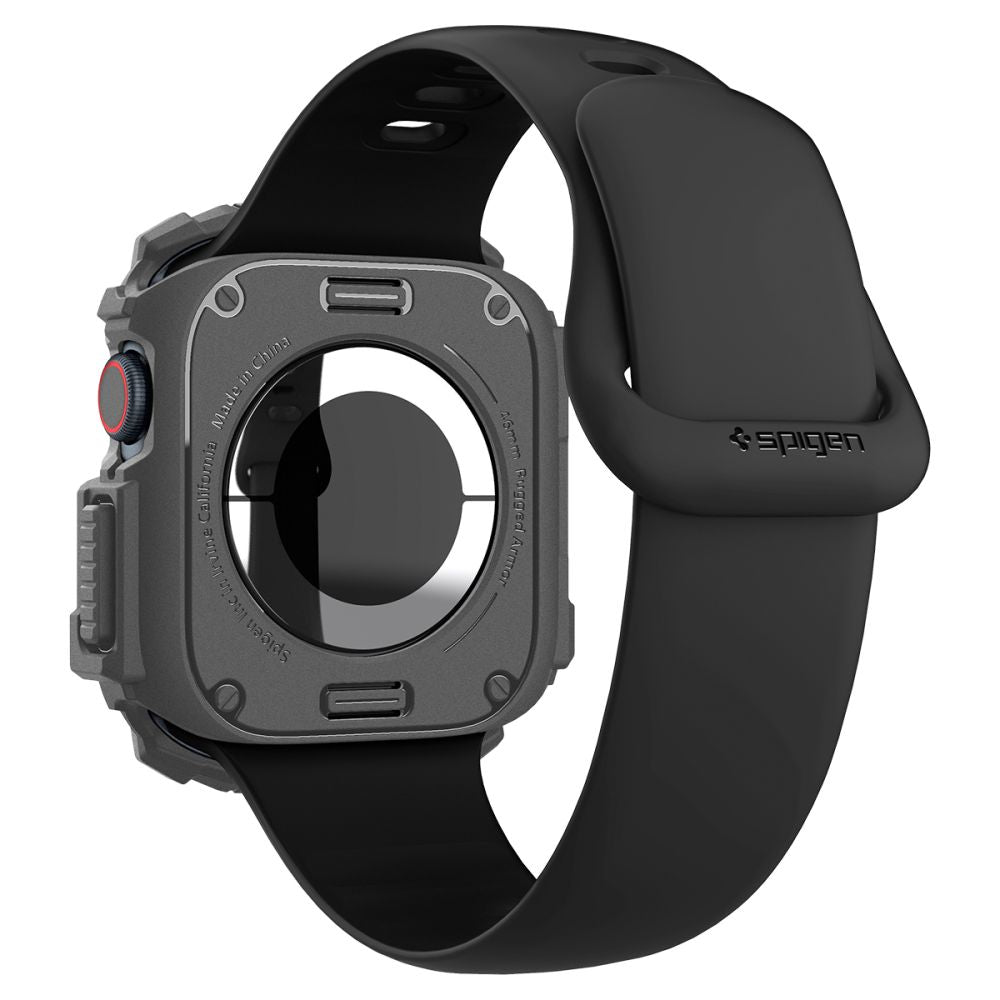 Spigen Rugged Armor Apple Watch 10/11 (46 Mm) Mørkegrå