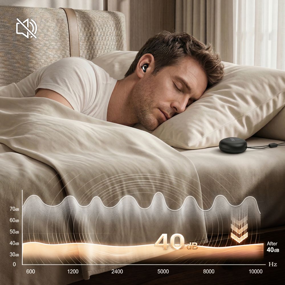 Tech Protect Quietfit ørepropper Sort