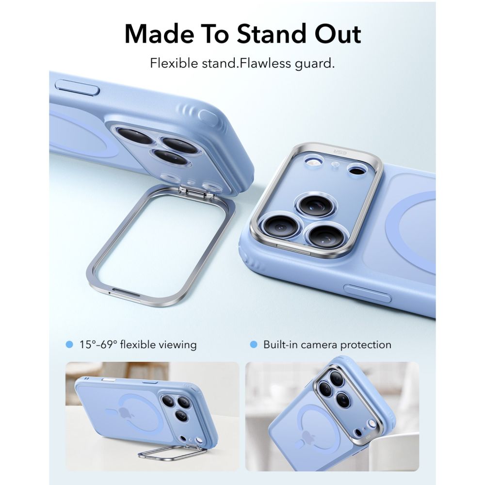 Esr Classic Hybrid Støtte Magsafe Iphone 17 Pro Max / 18 Pro Max Frosted Lysblå