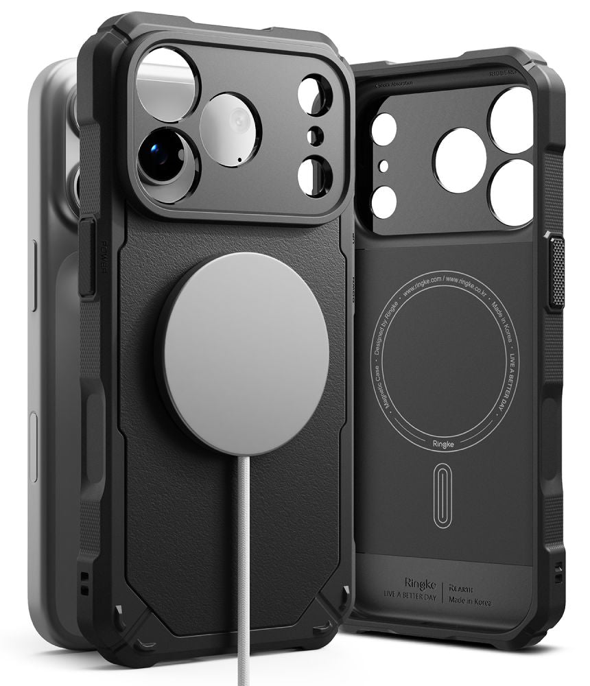 Ringke Rugged Gear Magnetisk Magsafe Iphone 17 Pro / 18 Pro Sort