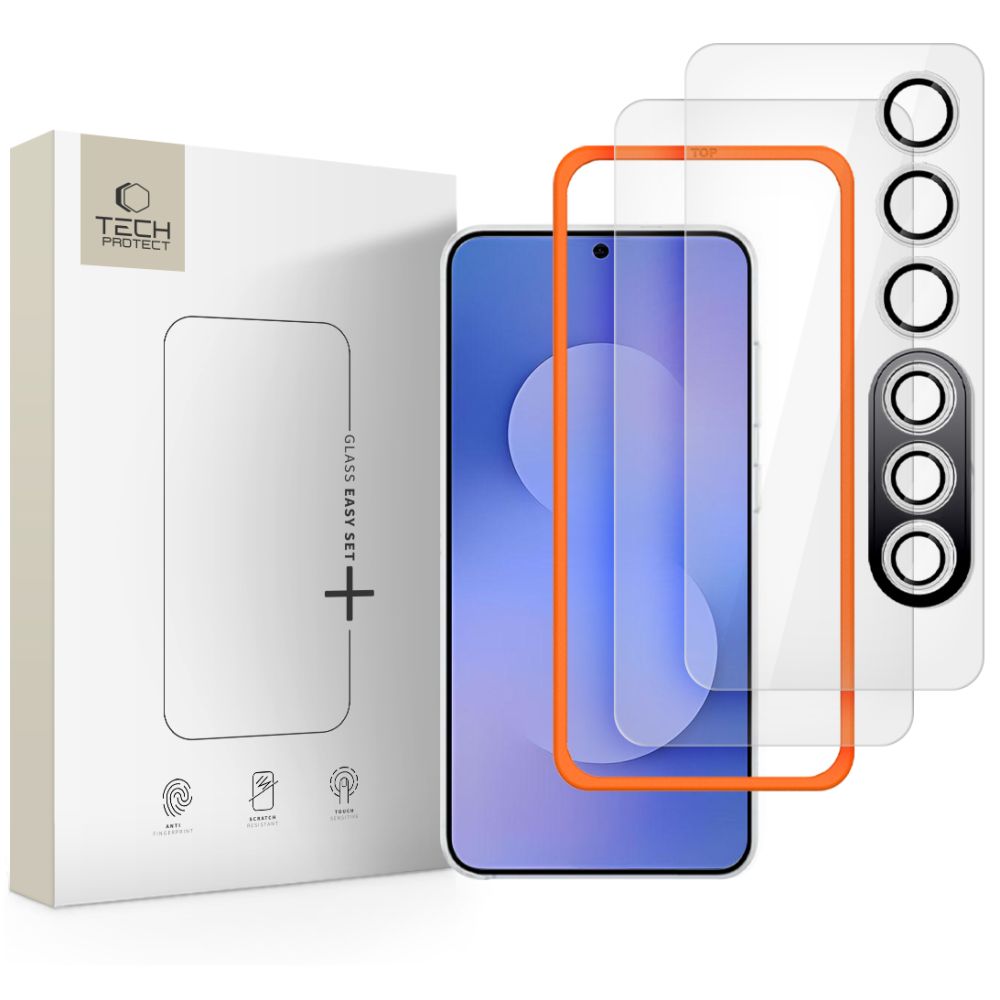 Hærdet Glas Tech Protect Easy Set+ 3 Pack Galaxy S25 Fe Clear