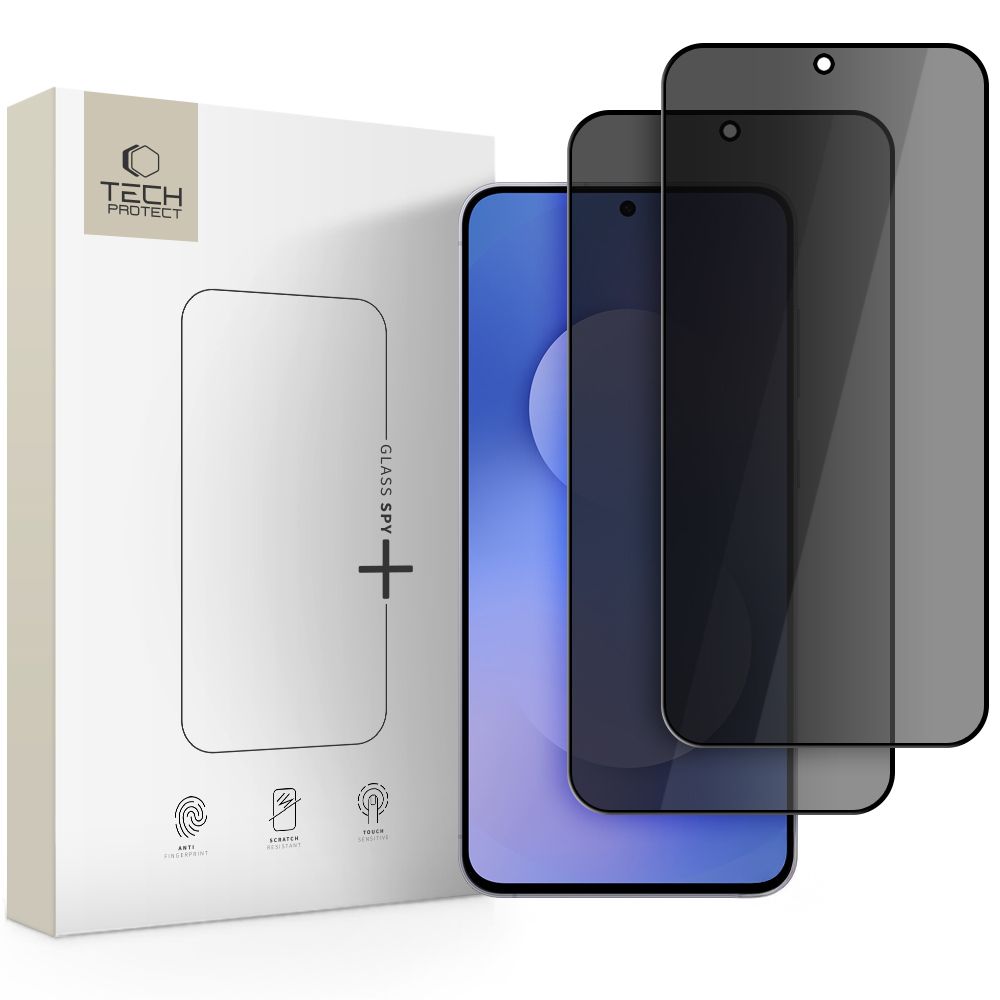 Privacyglas Tech Protect Glass Spy+ 2 Pack Galaxy A37 / A57 5 G / S25 Fe Fortrolighed